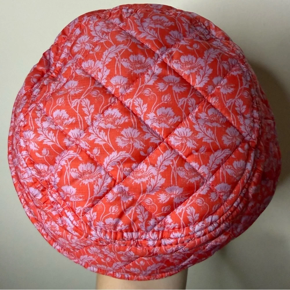J CREW Liberty Fabrics Boho Quilted Floral Printed Trendy Bucket Hat